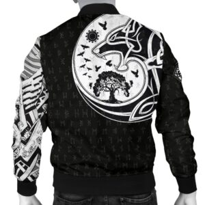 Skoll And Hati Rune Tattoo A31 Bomber Jacket