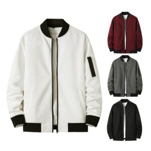 Mens Cotton Overall Blazer Bomber Jacket