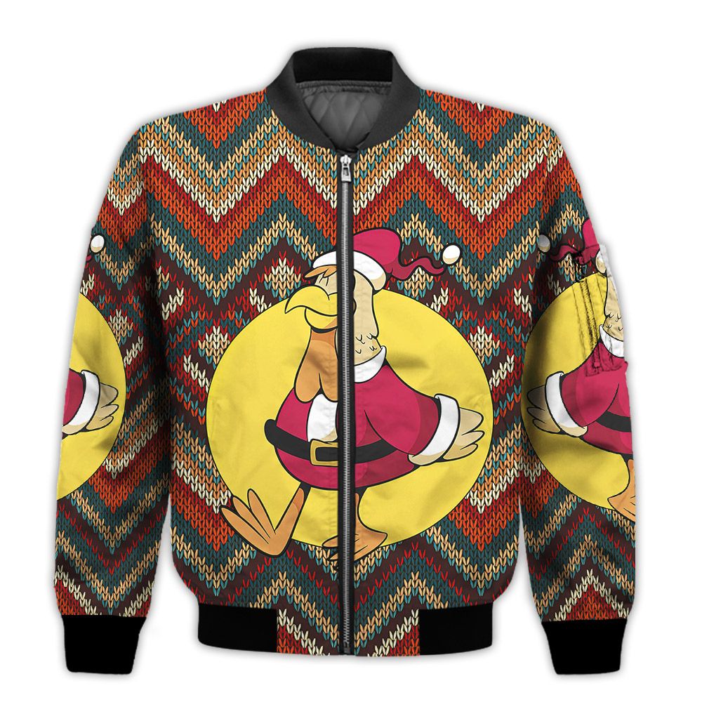Merry-Christmas-Chicken-As-Santa-Claus-Retro-Christmas-Holiday-Gifts-Unisex-3D-Bomber-Jacket-1