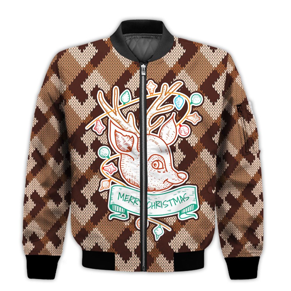 Merry-Christmas-Colorful-Deer-Retro-Christmas-Holiday-Gifts-Unisex-3D-Bomber-Jacket-1