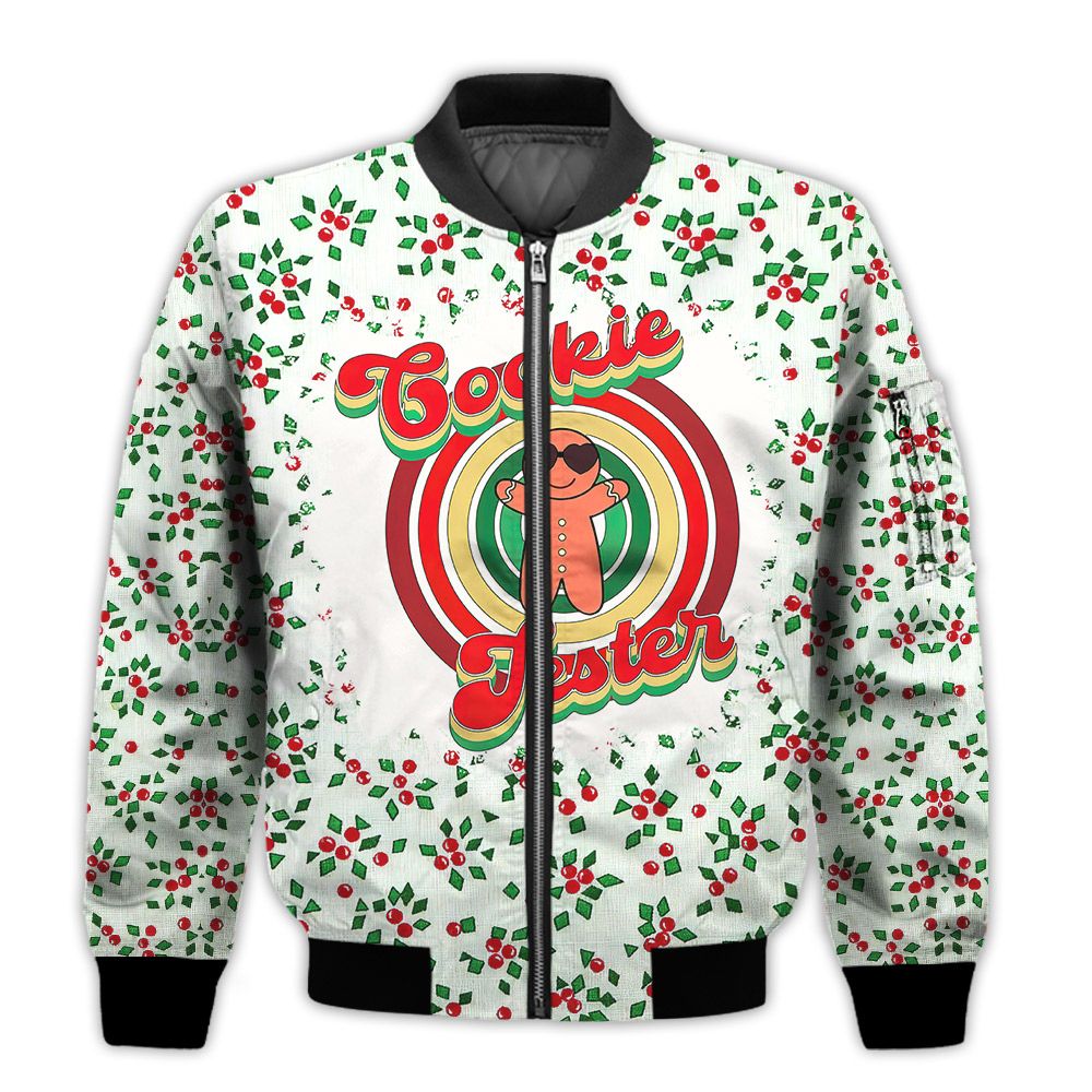 Merry-Christmas-Cookie-Tester-Retro-Christmas-Holiday-Gifts-Unisex-3D-Bomber-Bomber-Jacket-1