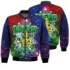 Merry Christmas Cool High Christmas Retro Christmas Holiday Gifts Unisex 3D Bomber Jacket