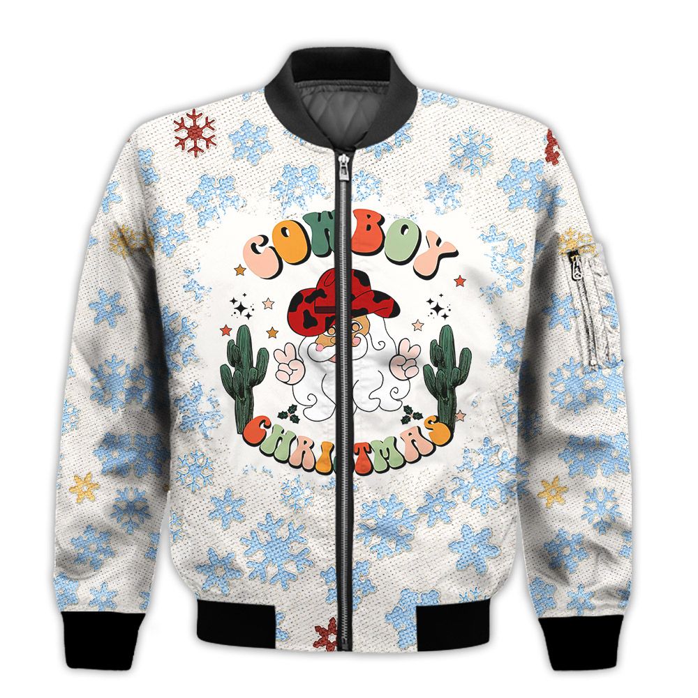 Merry-Christmas-Cowboy-Christmas-Retro-Christmas-Holiday-Gifts-Unisex-3D-Bomber-Jacket-1