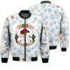 Merry Christmas Cowboy Christmas Retro Christmas Holiday Gifts Unisex 3D Bomber Jacket