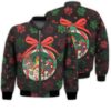 Merry Christmas Cute Christmas Cats Retro Christmas Holiday Gifts Unisex 3D Bomber Jacket