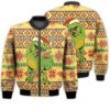 Merry Christmas Dabbing Dino Christmas Retro Christmas Holiday Gifts Unisex 3D Bomber Jacket