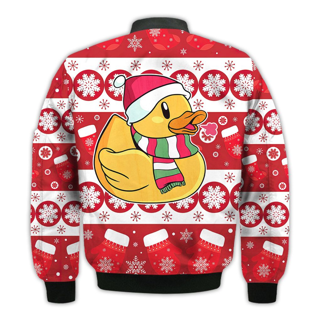 Merry-Christmas-Duck-Retro-Christmas-Holiday-Gifts-Unisex-3D-Bomber-Jacket-2