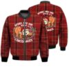 Merry Christmas Funny Wake Me Up When It's Christmas Retro Christmas Holiday Gifts Unisex 3D Bomber Jacket