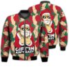 Merry Christmas Gift'in Ain't Easy Retro Christmas Holiday Gifts Unisex 3D Bomber Jacket
