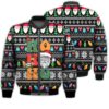 Merry Christmas Ho Ho Ho Santa Claus Funny Retro Christmas Holiday Gifts Unisex 3D Bomber Bomber Jacket
