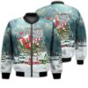 Merry Christmas I Came To Slay Retro Christmas Holiday Gifts Unisex 3D Bomber Bomber Jacket