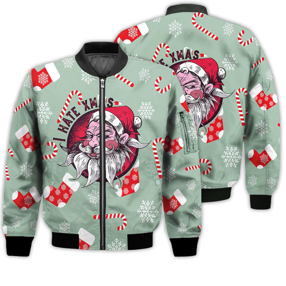 Merry Christmas I Hate Christmas Retro Christmas Holiday Gifts Unisex 3D Bomber Bomber Jacket Merry Christmas I Hate Christmas Retro Christmas Holiday Gifts Unisex 3D Bomber Bomber Jacket