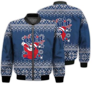 Merry Christmas Is It Over Yet Christmas Sloth Retro Christmas Holiday Gifts Unisex 3D Bomber Bomber Jacket