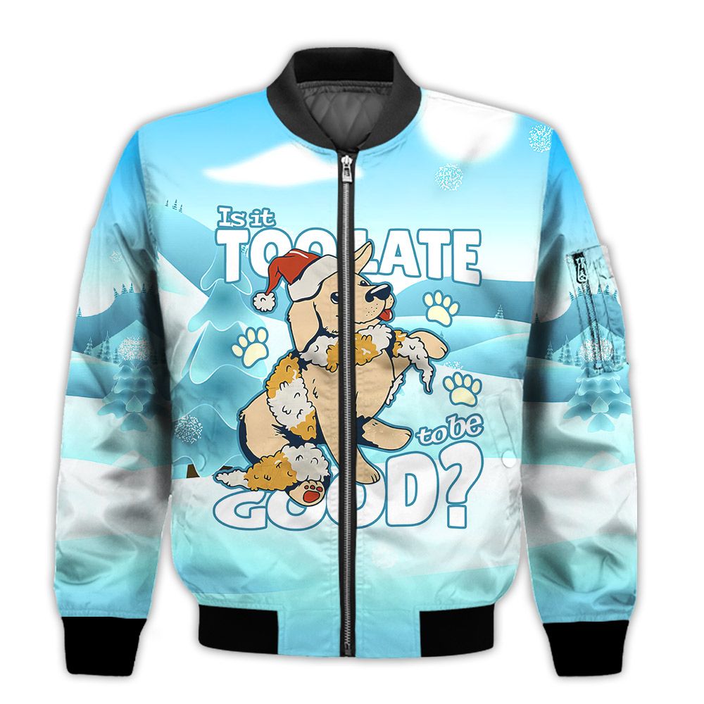 Merry-Christmas-Is-It-Too-Late-To-be-Good-Retro-Christmas-Holiday-Gifts-Unisex-3D-Bomber-Bomber-Jacket-1