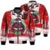 Merry Christmas Ladybug Retro Christmas Holiday Gifts Unisex 3D Bomber Bomber Jacket
