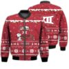 Merry Christmas Season Big 12 Conference Snoopy 3D Bomber Bomber Jacket