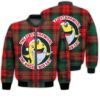 Merry Christmas The First Narwhal The Angels Did Say Retro Christmas Holiday Gifts Unisex 3D Bomber Jacket