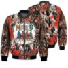 Merry Christmas Tree Leopard Retro Christmas Holiday Gifts Unisex 3D Bomber Jacket