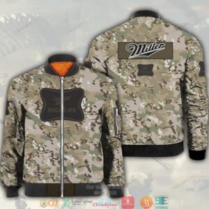 Miller High Life Camouflage Bomber Jacket