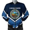 Minnesota Coat Of Arms Men Bomber Jacket Lucian Style J5W Bomber Jacket