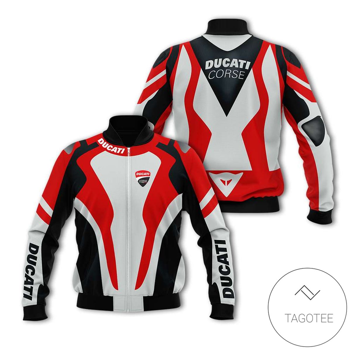 Mix Color Ducati Motocross Branded Unisex Racing 3D Bomber Jacket Mix Color Ducati Motocross Branded Unisex Racing 3D Bomber Jacket