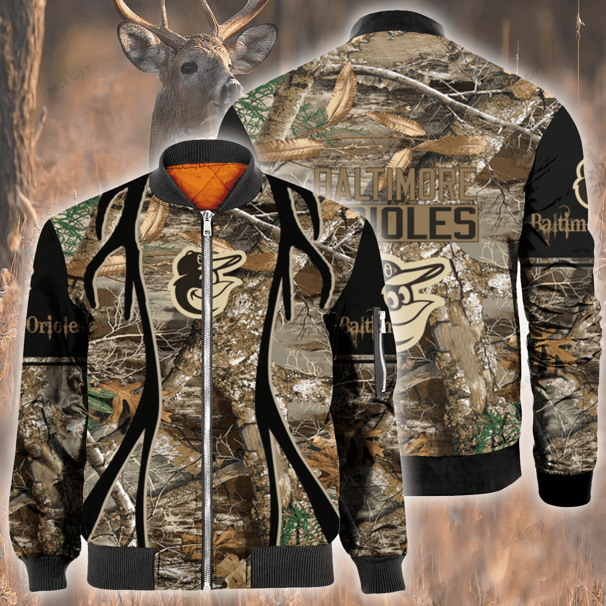 Mlb Baltimore Orioles Hunting Bomber Jacket Mlb Baltimore Orioles Hunting Bomber Jacket
