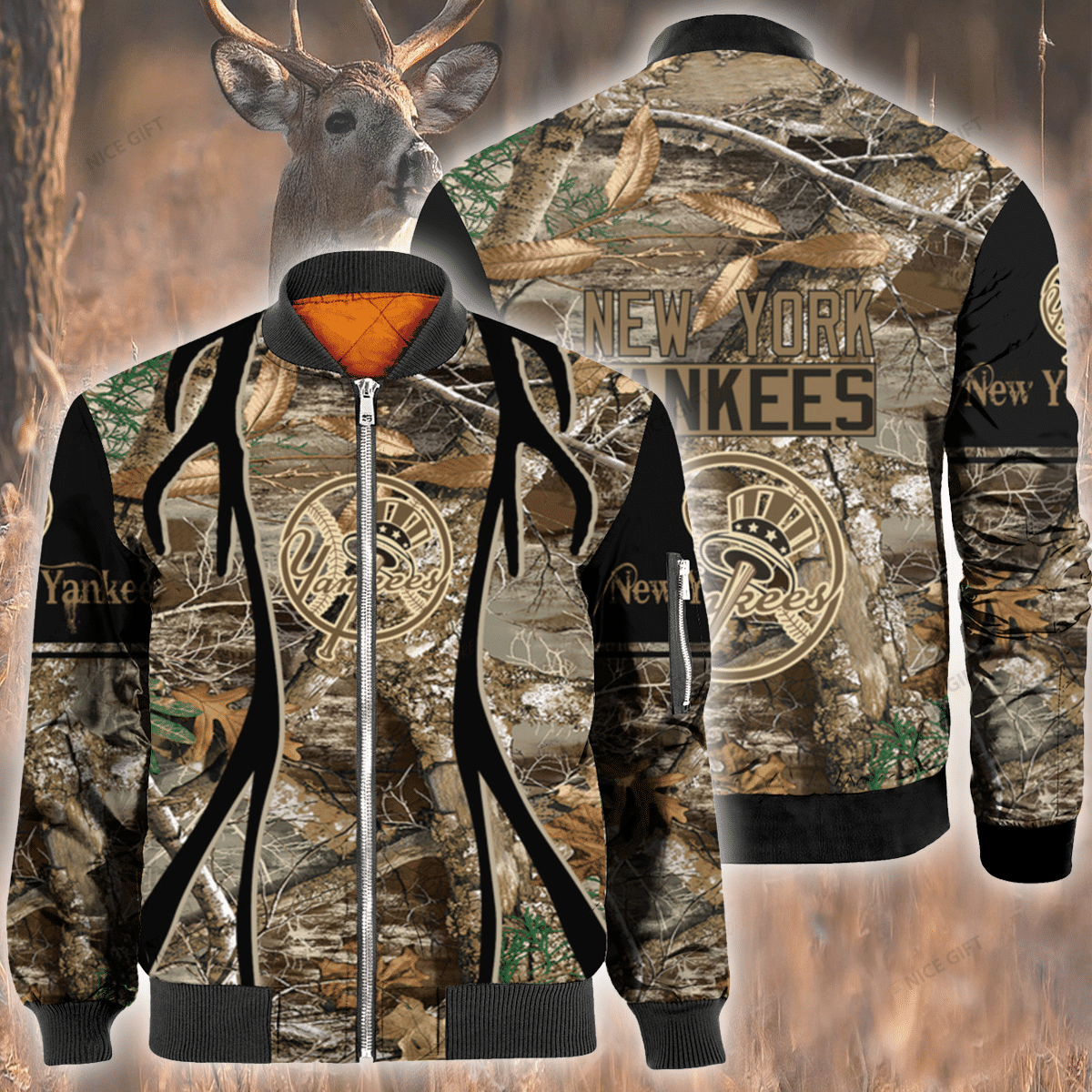 Mlb New York Yankees Hunting Bomber Jacket Mlb New York Yankees Hunting Bomber Jacket