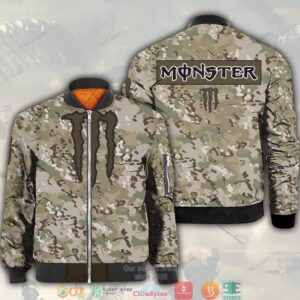 Monster Energy Camouflage Bomber Jacket