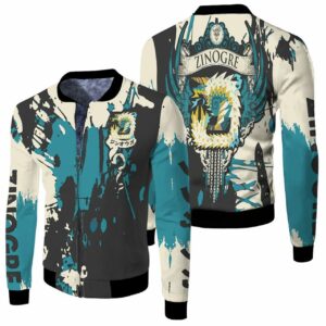 Monster Hunter World Game Zinogre All Printed 3D T Shirt Hoodie Sweater Jersey Bomber Jacket Model 3902 Bomber Jacket
