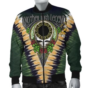 Morrissey Ireland Bomber Jacket - GD Irish Legend Shamrock V Tie-Dye A7 Bomber Jacket