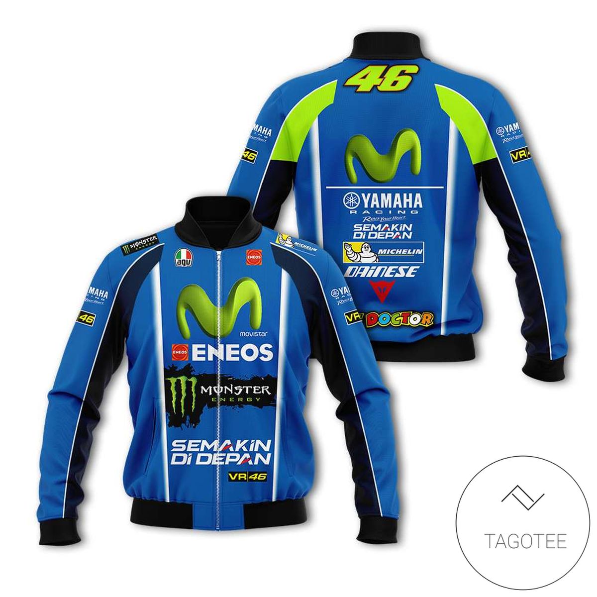 Moto Gp Motocross Monster Racing 3D Bomber Jacket Moto Gp Motocross Monster Racing 3D Bomber Jacket