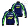 Moto Gp Motocross Valentino Rossi Yamaha Navy Motorcycle Racing Team 3D Bomber Jacket