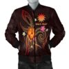 Nauru Polynesian Personalised Women's Bomber Jacket - Legend of Nauru (Red) - BN15 Bomber Jacket