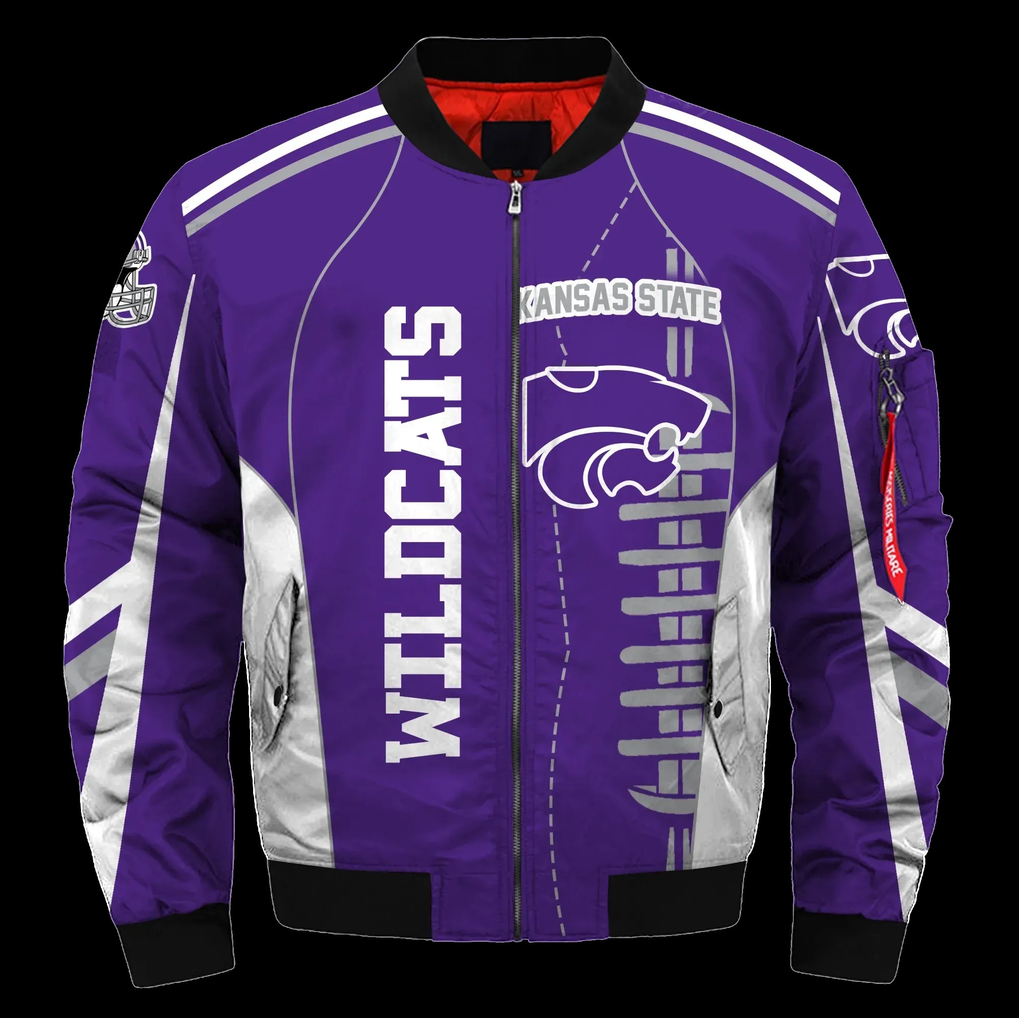 Ncaa Kansas State Wildcats Bomber Jacket Ncaa Kansas State Wildcats Bomber Jacket