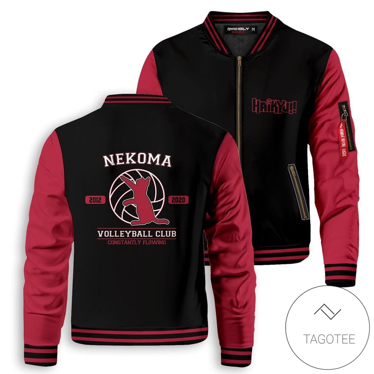 Nekoma Constantly Flowing Bomber Jacket Nekoma Constantly Flowing Bomber Jacket