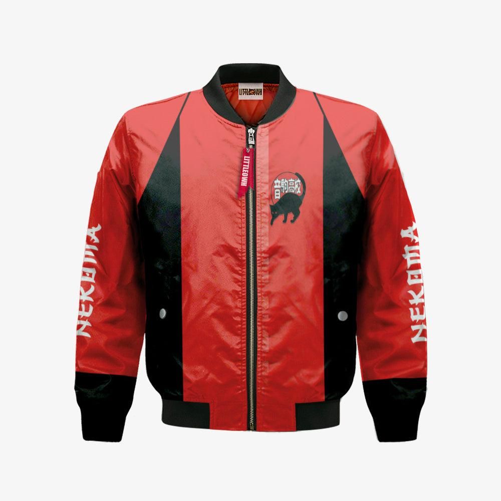 Nekoma High Bomber Jacket Custom Haikyuu Cosplay Costumes Bomber Jacket Nekoma High Bomber Jacket Custom Haikyuu Cosplay Costumes Bomber Jacket