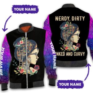 Nerdy dirty inked and curvy 3D All Over Printed Shirt