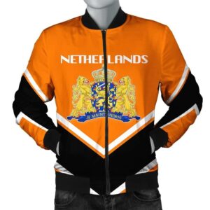 Netherlands Coat Of Arms Men Bomber Jacket Lucian Style J5W Bomber Jacket