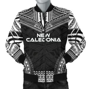 New Caledonia Polynesian Chief Men's Bomber Jacket - Black Version - Bn10 Bomber Jacket