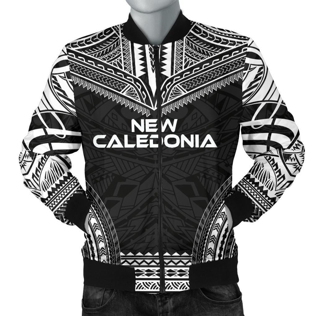 New Caledonia Polynesian Chief Men's Bomber Jacket - Black Version - Bn10 Bomber Jacket New Caledonia Polynesian Chief Men's Bomber Jacket - Black Version - Bn10 Bomber Jacket