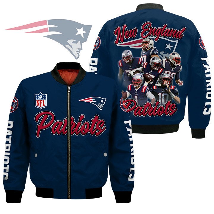 New England Patriots Players Nfl Bomber Jacket New England Patriots Players Nfl Bomber Jacket