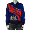 New South Wales Coat Of Arms Women Bomber Jacket Cricket Bomber Jacket