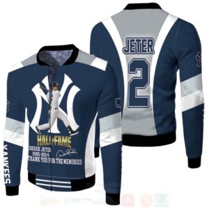 New York Yankees Derek Jeter 2 Legend Hall Of Fame 3D Bomber Jacket