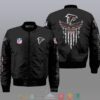 Nfl Atlanta Falcons Eagle Thin Line Flag Bomber Jacket