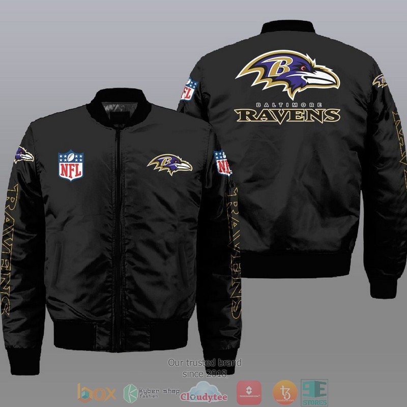 Nfl Baltimore Ravens Bomber Jacket Nfl Baltimore Ravens Bomber Jacket