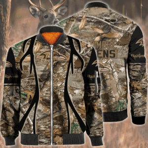 Nfl Baltimore Ravens Hunting Bomber Jacket