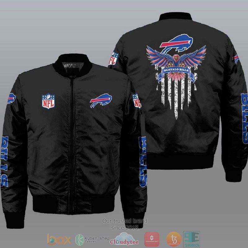 Nfl Buffalo Bills Eagle Thin Line Flag Bomber Jacket Nfl Buffalo Bills Eagle Thin Line Flag Bomber Jacket