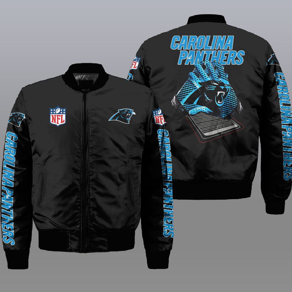 Nfl Carolina Panthers 3D Bomber Jacket Nfl Carolina Panthers 3D Bomber Jacket