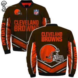 Nfl Cleveland Browns All Over Printed Bomber Jacket