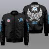 Nfl Detroit Lions Wings Skull 3D Bomber Jacket